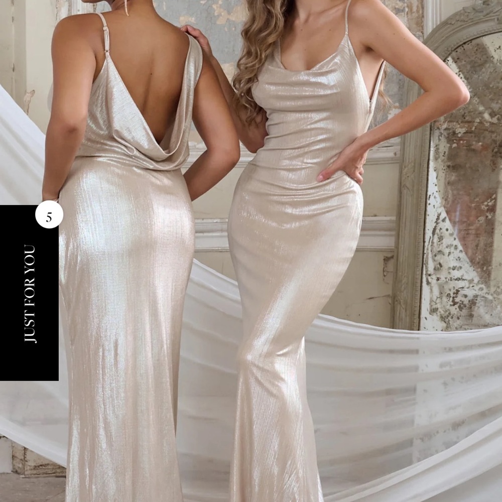 Champagne/Gold Shimmer dress